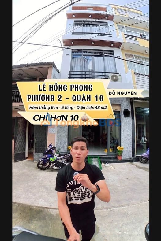 Nhà Lê Hồng Phong Q10 43m² giá 10 tỷ - Ô tô vào tận nhà