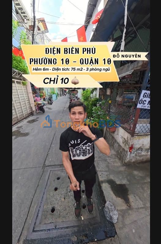 Nhà Hẻm Xe Hơi 75m² Điện Biên Phủ, Q10 - Sổ Hồng Riêng, Giá Tốt