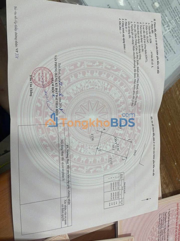 Đất Nền Phú Xuân, Thái Bình - 50m² Vuông Vức, Giá Tốt