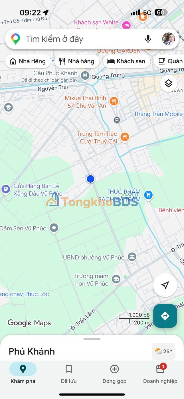 Bán đất Phường Vũ Phúc, Thái Bình 89m² - Tiềm năng sinh lời cao