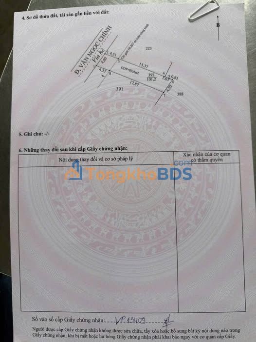 Bán Đất Nền Mặt Tiền Văn Ngọc 9, Sóc Trăng - 101.2m² Giá Tốt