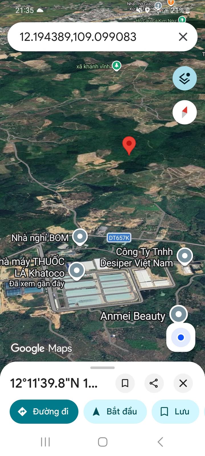 Bán Gấp Đất Vàng 35 Hécta Đối Diện KCN Trảng É, Khánh Hòa - Giá Siêu Hời 16 Tỷ