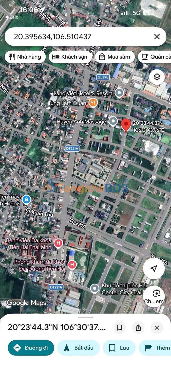 Bán đất Trái Diêm 1, Tiền Hải 90m² giá 1 tỷ - Lộc Vượng Phong Thủy