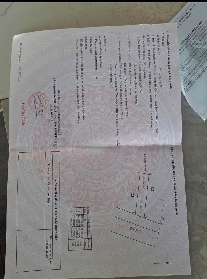 Đất Mặt Tiền QL 28 Phan Thiết 198m² - Gần Chợ, Sầm Uất