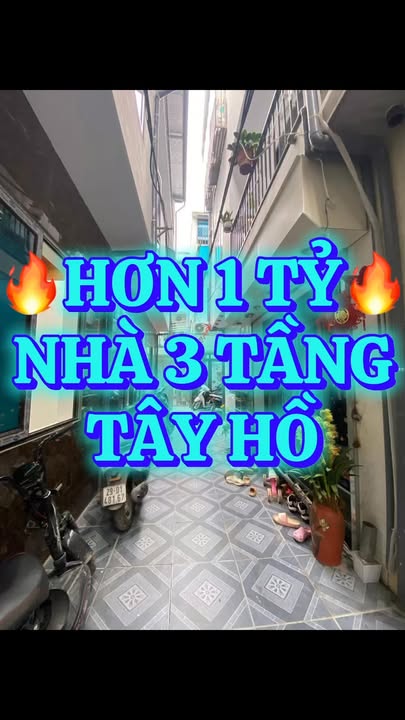 Nhà 35m² Tây Hồ Hơn 1 Tỷ - 3 Tầng, 3 Ngủ, Sổ Hồng Riêng
