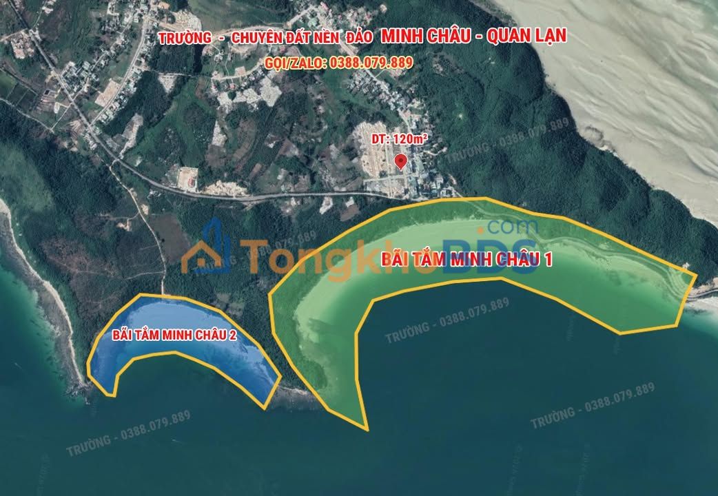 Đất nền Bãi tắm Minh Châu 120m² - Sẵn sàng xây homestay, kinh doanh du lịch