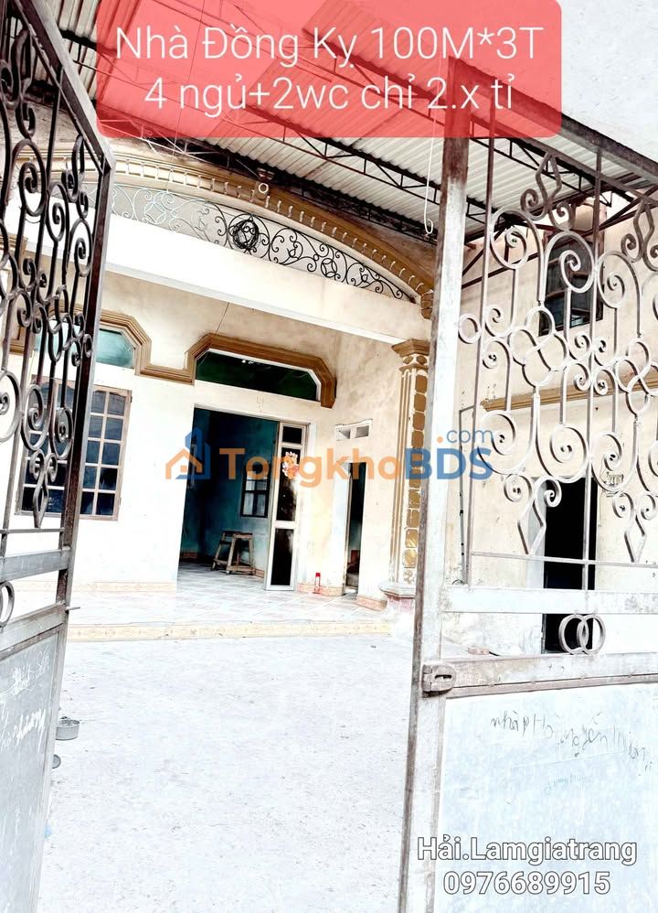 Bán nhà 100m² Đồng Kỵ, Từ Sơn - Tặng nhà kiên cố, 2.x Tỷ