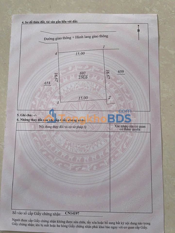 Đất nền Phường Đắc Sơn Phổ Yên 250m² 2 tỷ - Sổ đỏ chính chủ