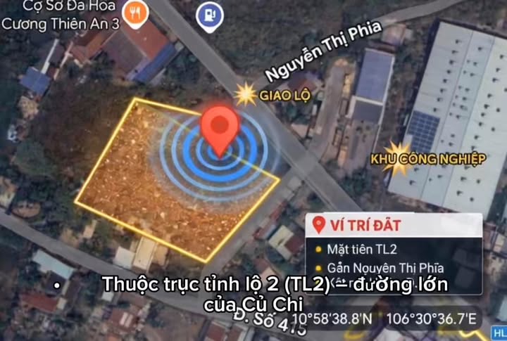 Đất Nền Mặt Tiền TL2 Củ Chi 100m² - Sổ Riêng, Xây Tự Do, Đầu Tư Sinh Lời Cao