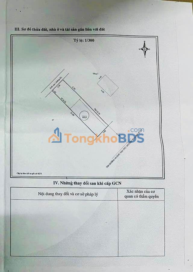 Nhà mặt tiền Hoàng Văn Thụ - TP. Quy Nhơn 105m² giá 8 tỷ - Vị trí đắc địa, đầu tư sinh lời!