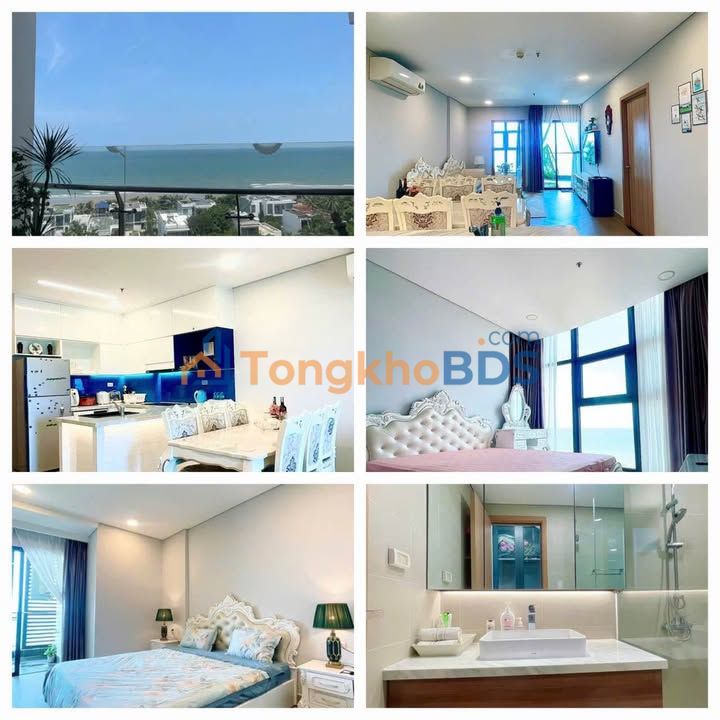 Cho thuê căn hộ biển Aria 90m² - View biển, 2PN full nội thất 15tr/tháng