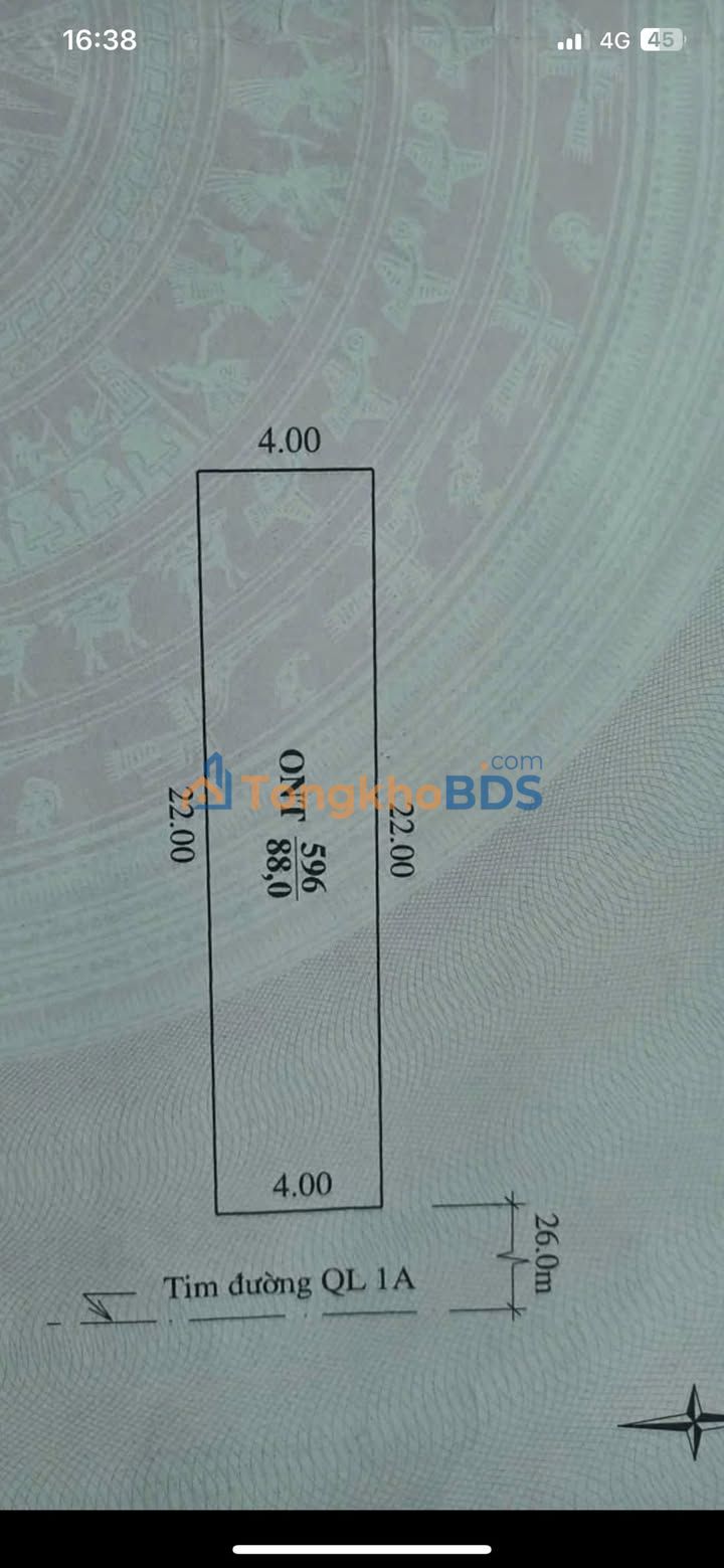 Đất nền Quảng Xương 88m² mặt QL1A - Kinh doanh sinh lời cao