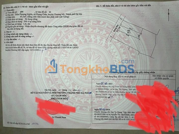 Đất Vàng Chương Mỹ 65m² - Mặt Tiền 4m - Giá Đầu Tư Cực Tốt