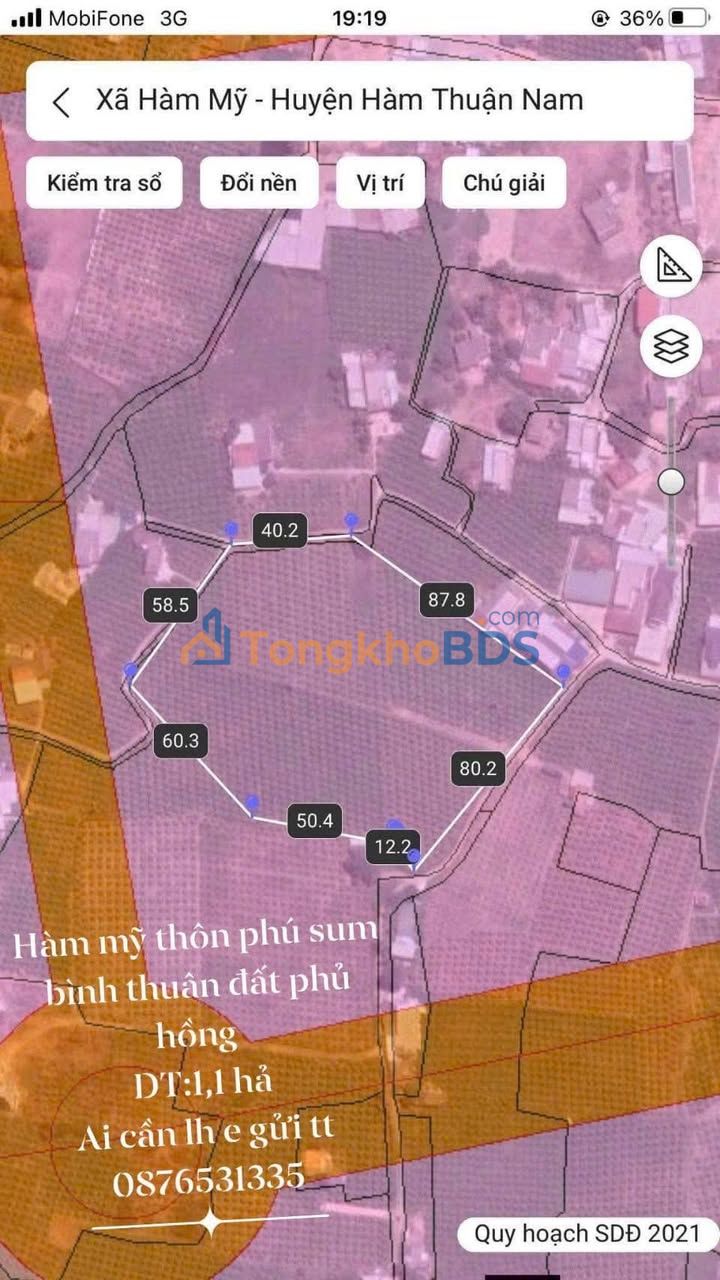 Bán Gấp 1.1ha Đất Vườn Sổ Hồng Riêng - Phan Thiết, Bình Thuận