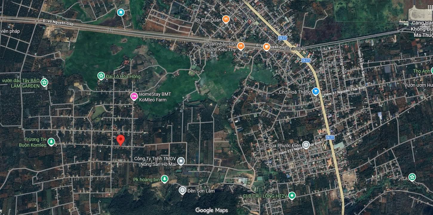 Đất Nông Nghiệp Lên Thổ Cư 512m² Hòa Thắng, Buôn Ma Thuột - Giá 1.3 Tỷ