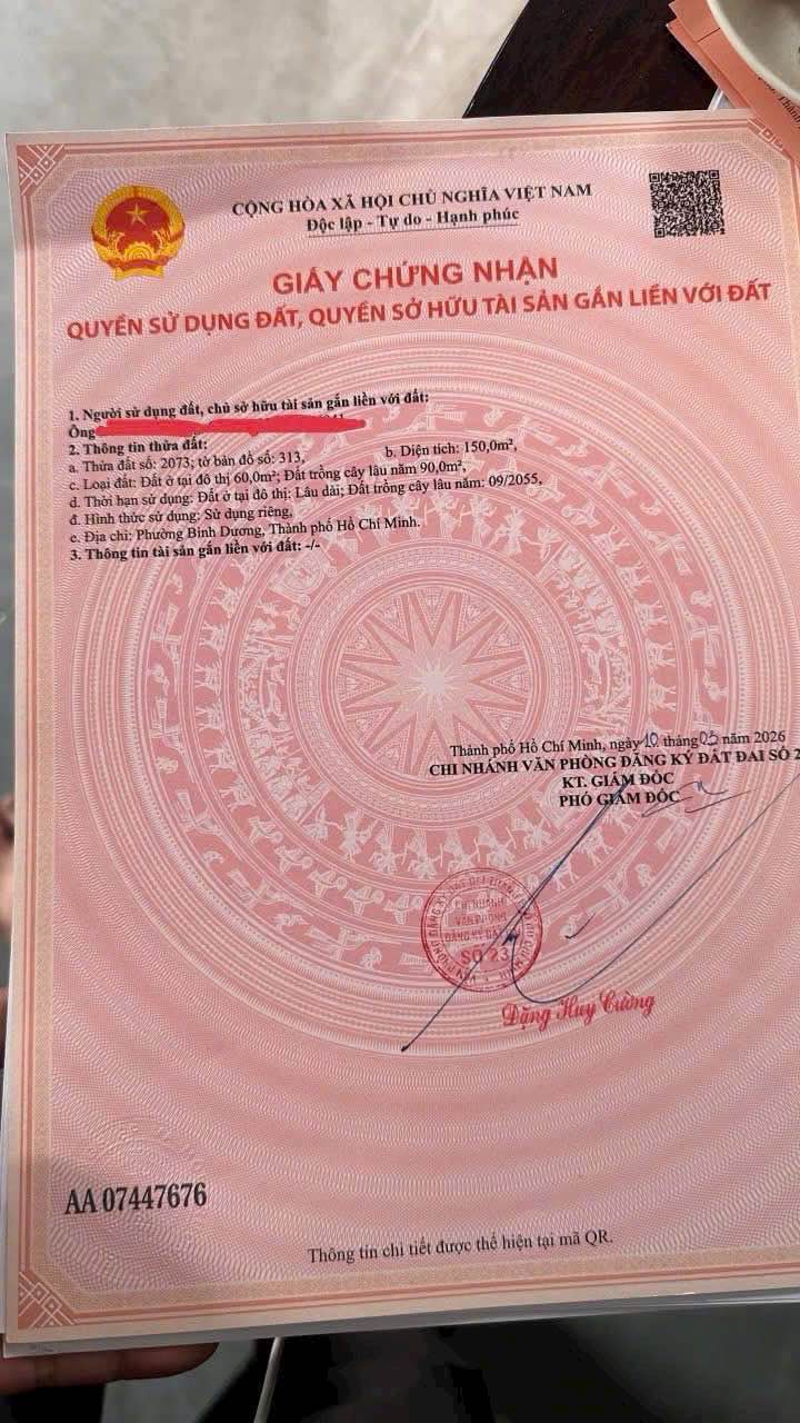 Đất nền mặt tiền Dx 013, Thủ Dầu Một - 150m², Kinh doanh đỉnh cao, 3.9 tỷ