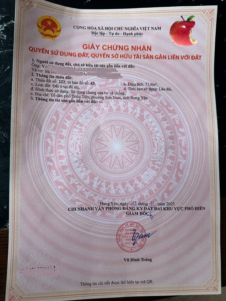 Bán Đất Vàng 72m² Hưng Yên - Sổ Đỏ, Dân Cư Đông Đúc