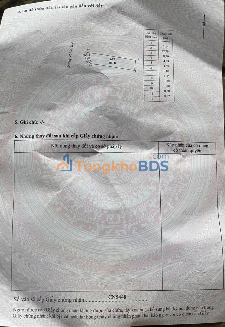 Đất nền mặt tiền Võ Văn Kiệt Vĩnh Long 300m² - Sổ đỏ sẵn sàng, giá đầu tư 5.4 tỷ