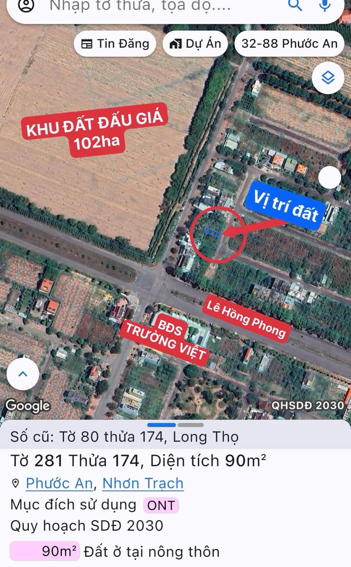 Đất nền HUD Nhóm 1 Long Thành 90m² - Sổ hồng riêng, xây ở ngay