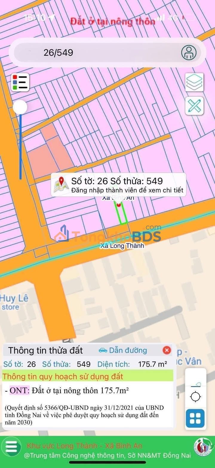 Đất Mặt Tiền Võ Thị Sáu Long Thành 172.8m² - Kinh Doanh Đắc Lợi