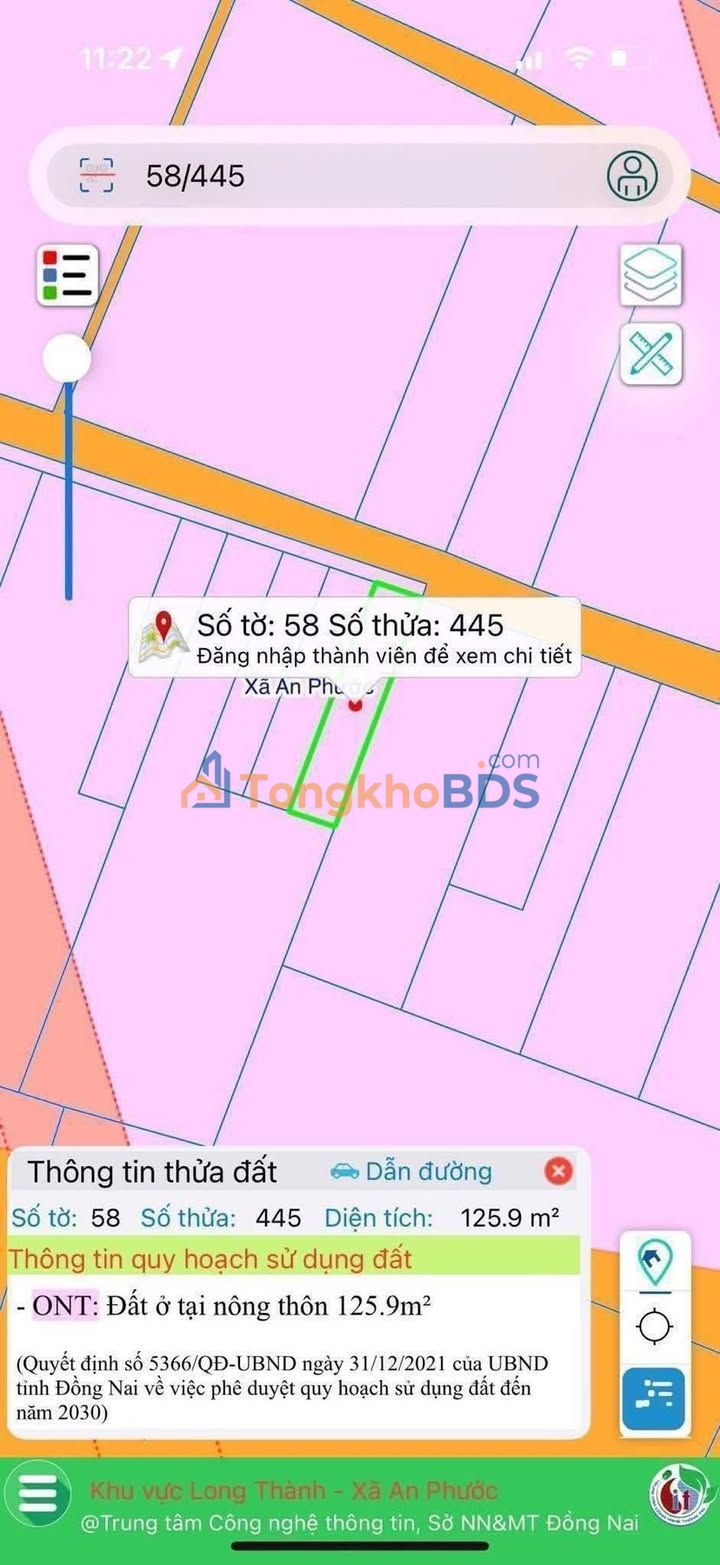 Đất nền An Phước, Long Thành 118m² - Đầu tư sinh lời 1.7 tỷ