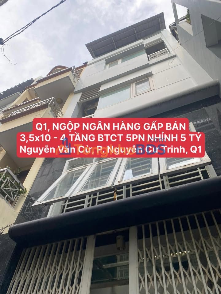 Nhà Trung Tâm Q1 - 35m² - 4 Tầng - 5PN - Giá 5.9 Tỷ