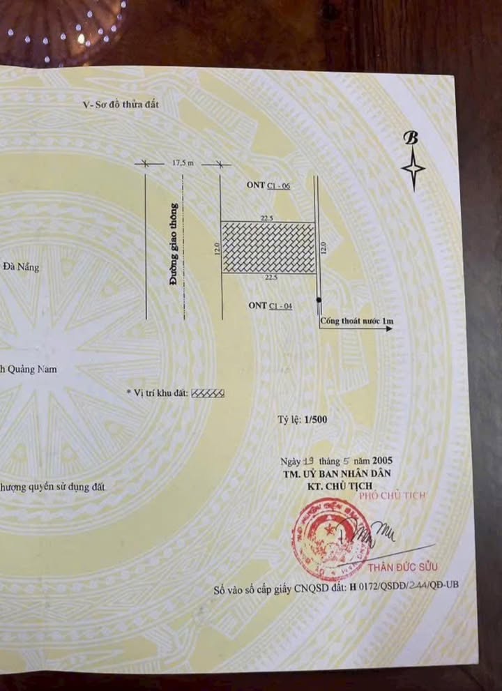 Lô đất 270m² Đường 7m5, Hòa Châu, Đà Nẵng giá 6.8 tỷ - Cơ hội đầu tư hiếm có!