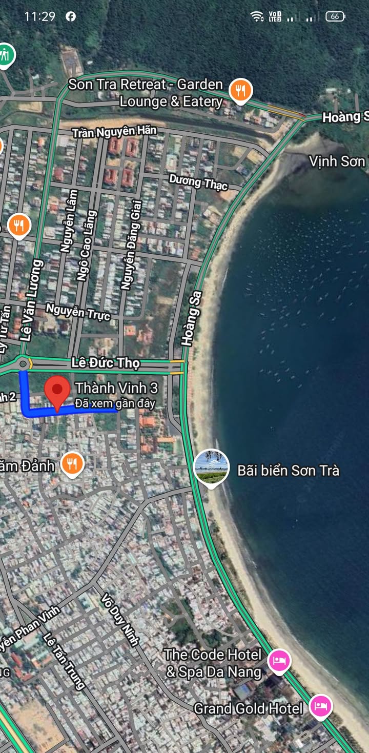 Đất Mặt Tiền Đường Thành Vinh 3 Sơn Trà - 100m² Gần Biển 200m - 8.5 Tỷ