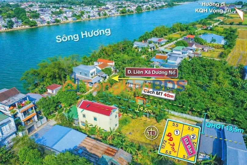 Đất nền phường Dương Nổ Huế 100m² chỉ 9xx triệu - Sổ đỏ rõ, xây dựng tự do