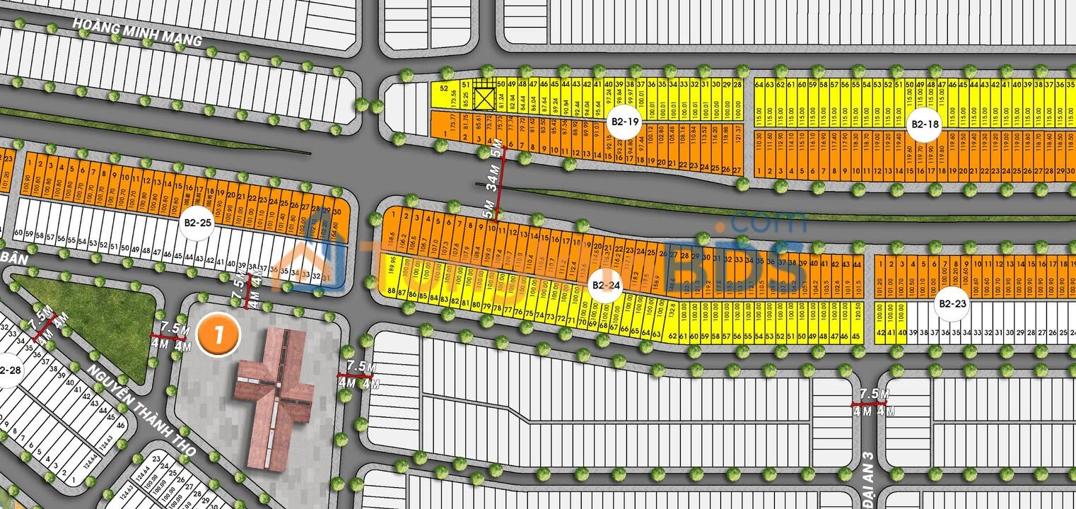 Đất nền Sun Đà Nẵng - 100m² Hướng Đông Nam - Sổ đỏ, Xây tự do