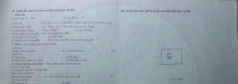 Bán Đất Nền Tân Dĩnh, Lạng Giang, Bắc Giang - 186m²/lô, Sổ Hồng Vuông Vắn