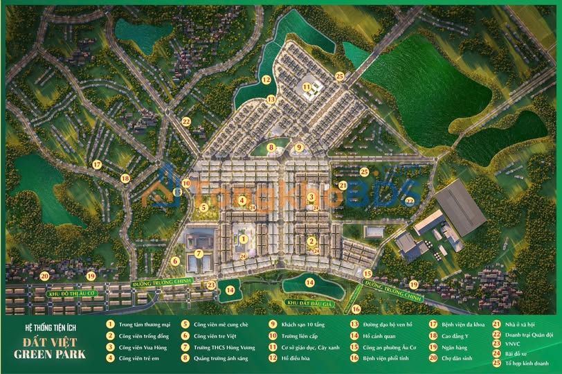 Bán gấp Liền kề Đại Việt Green Park 123m² - Sổ hồng lâu dài