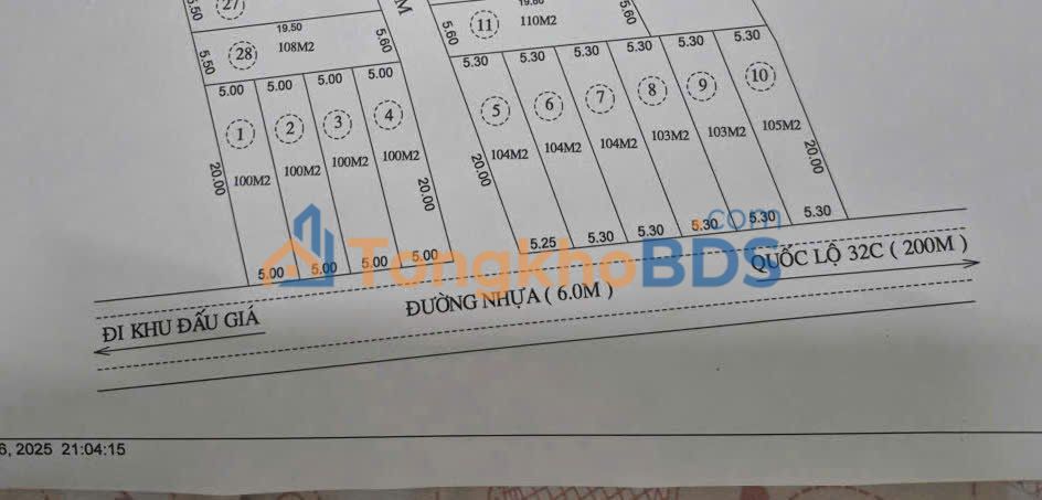 Đất nền F0 Lâm Thao, Phú Thọ - 100m² thổ cư, giá từ 1.x tỷ