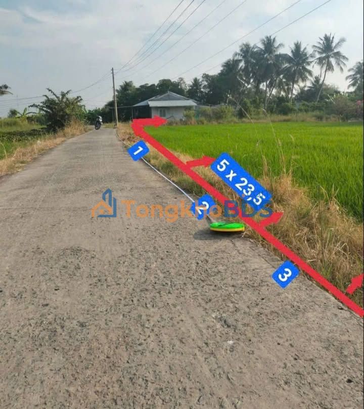 Đất Thổ Cư Đức Tân, Long An - 117m² Giá 330 Triệu, Sổ Hồng Sẵn Sàng