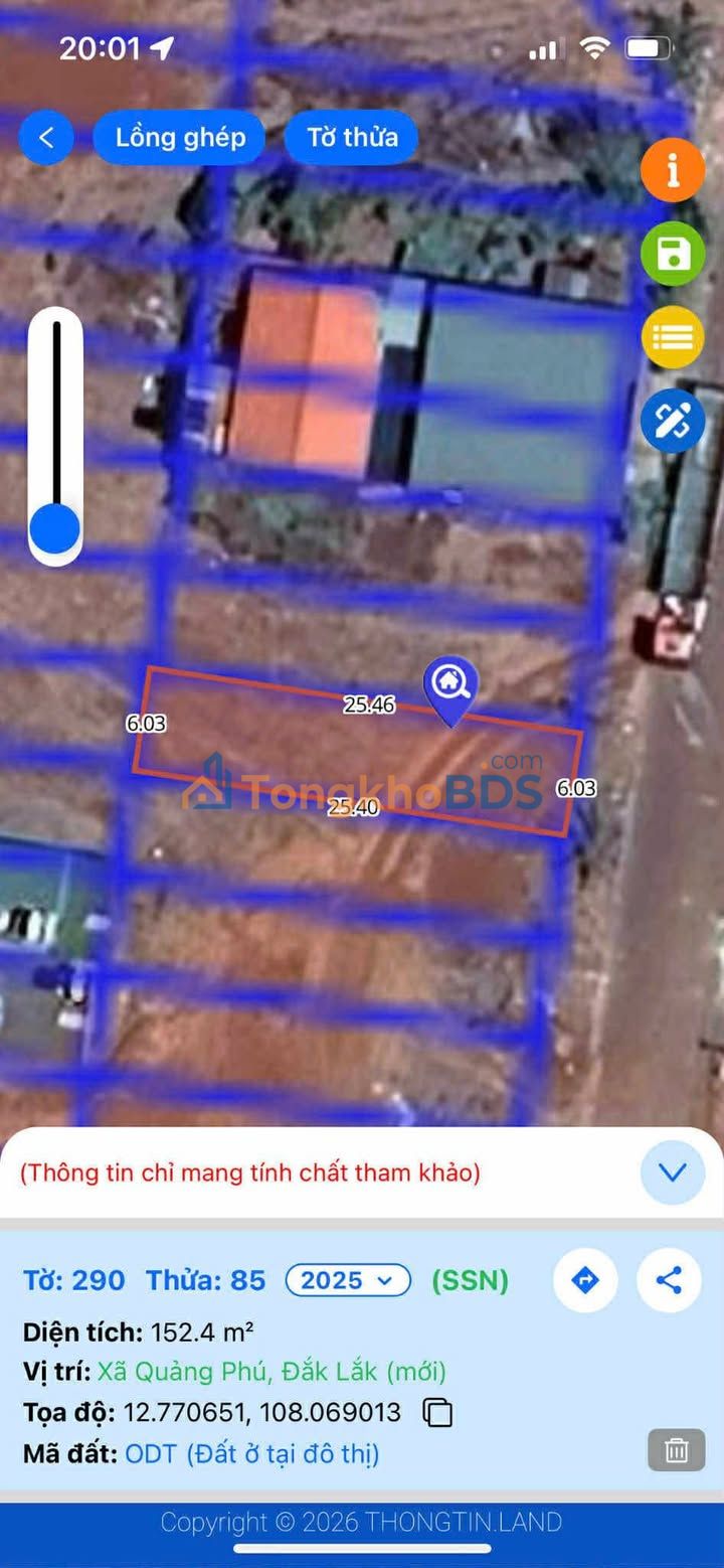 Đất Sổ Hồng 150m² Hướng Đông - Khu Đấu Giá Eapok, Đắk Lắk - Giá 1.9 Tỷ