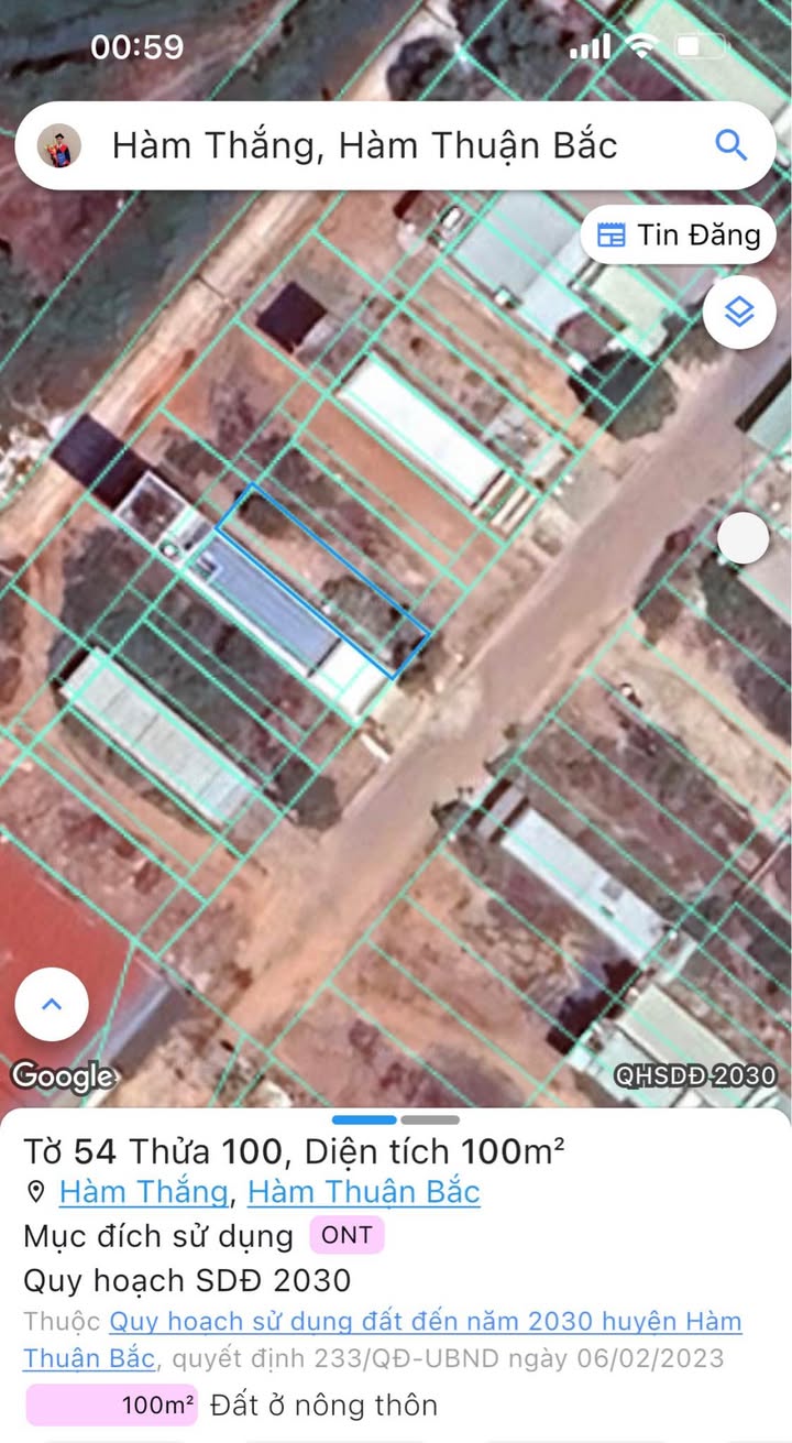 Đất Nền KDC Bến Lội - Lại An 100m² Giá 1.55 Tỷ - Hướng Đông Nam