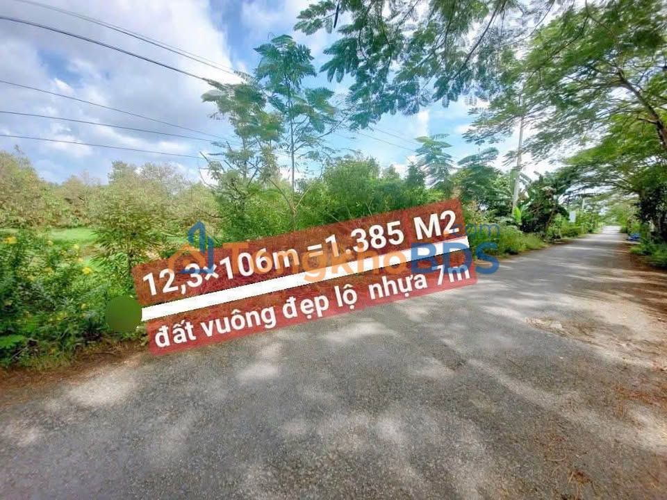 Đất Vàm Bi, Cần Thơ 1385m² - Nở hậu, Lộ nhựa 7m, Giá 2.2 tỷ