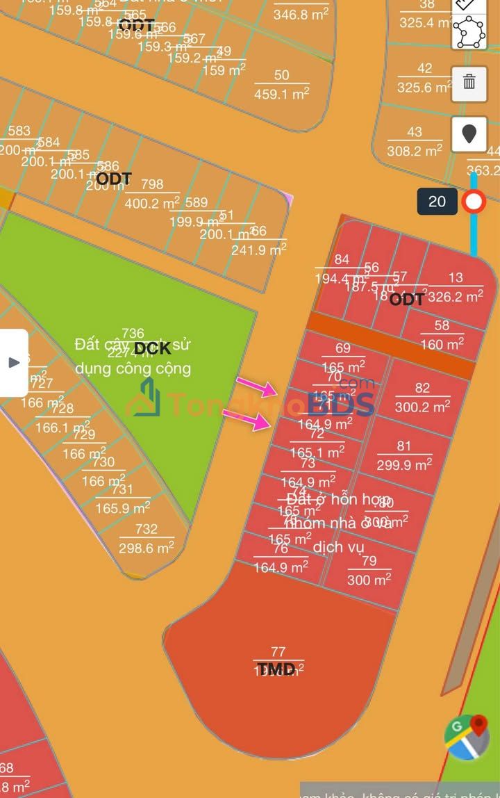 Đất Nền 2 Lô Liền Kề Dự án 533 Đức Ninh Đông - Mặt Tiền Nguyễn Đình Tư, View Công Viên