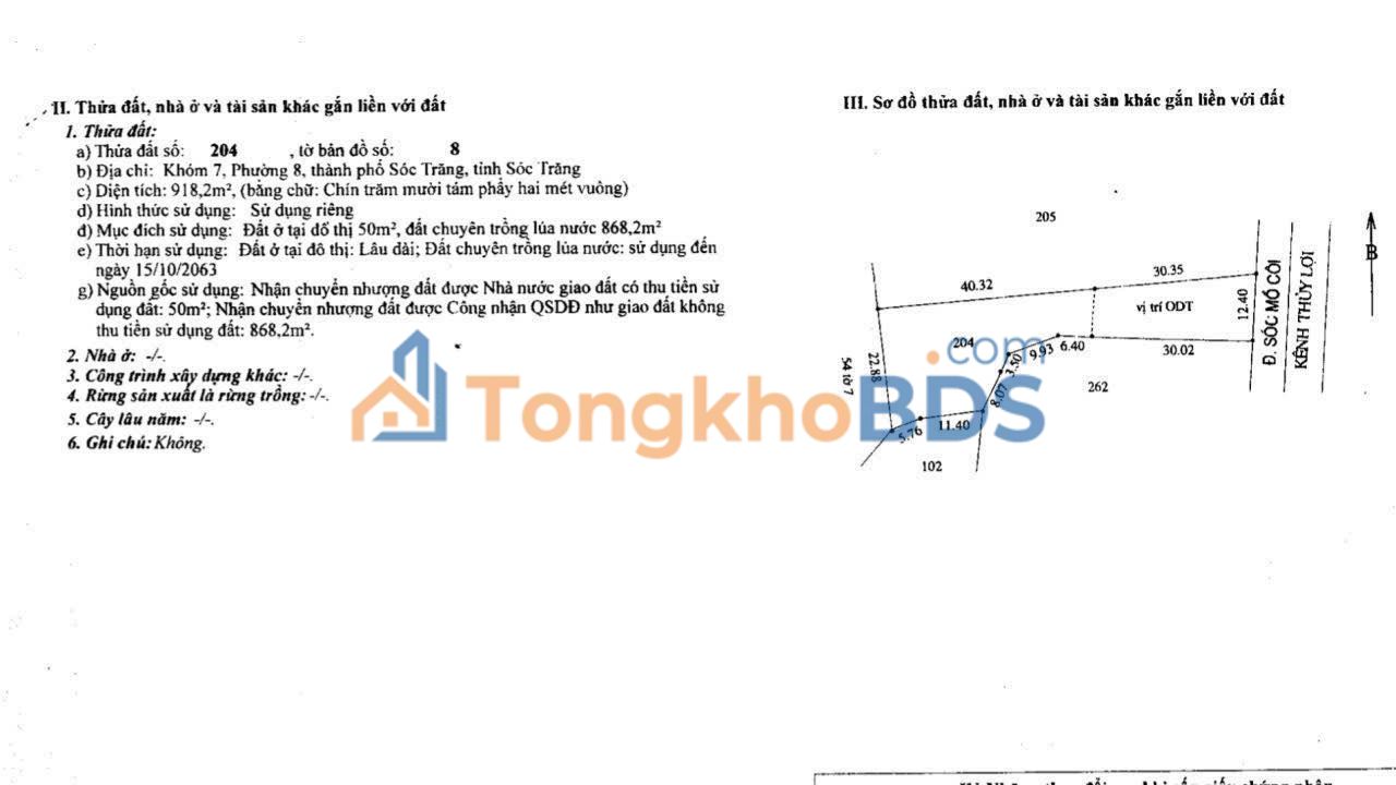 Đất Nền Ngã Năm 960m² - Hẻm Ô Tô, Nở Hậu Lớn - 900 Triệu