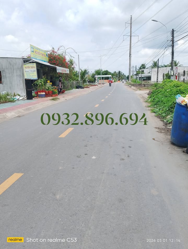 Bán Nền Đất Mặt Tiền Huỳnh Văn Ngò, Vĩnh Long - 860 Triệu