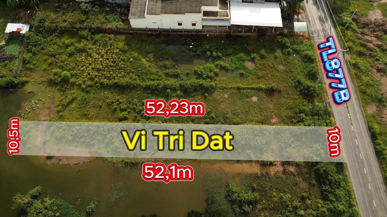 Đất Mặt Tiền Tỉnh Lộ 877B, Tiền Giang - 696m² Giá 2 Tỷ, Vị Trí Đẹp
