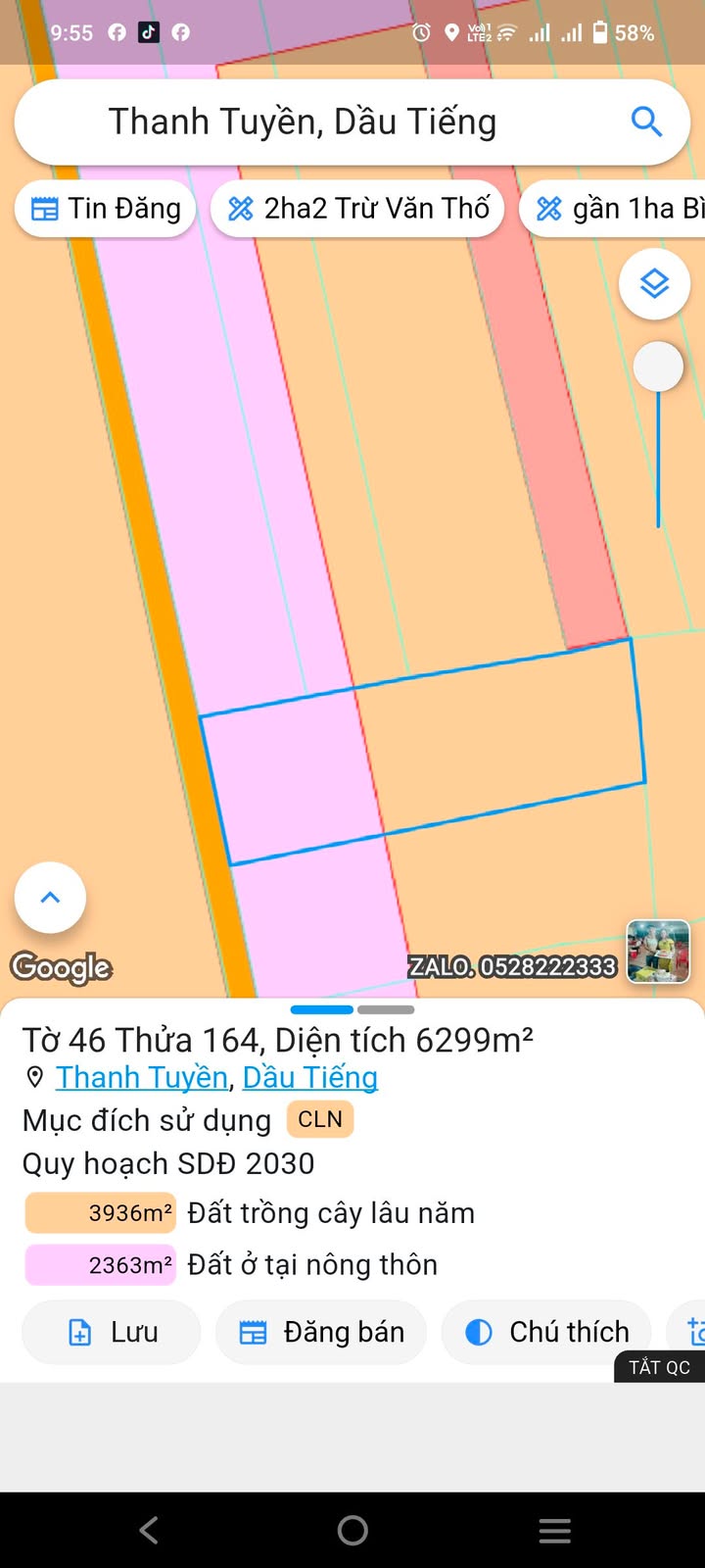 Đất Vườn Dầu Tiếng 6300m² - Sổ Hồng Sẵn Sàng - Giá Tốt Đầu Tư