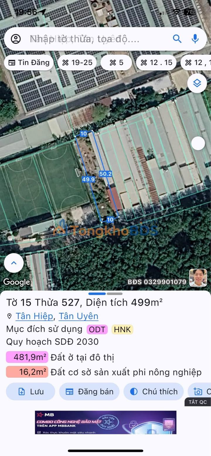 Bán Đất Tân Vĩnh Hiệp, Tân Uyên 500m² - Sổ Hồng Sẵn Sàng