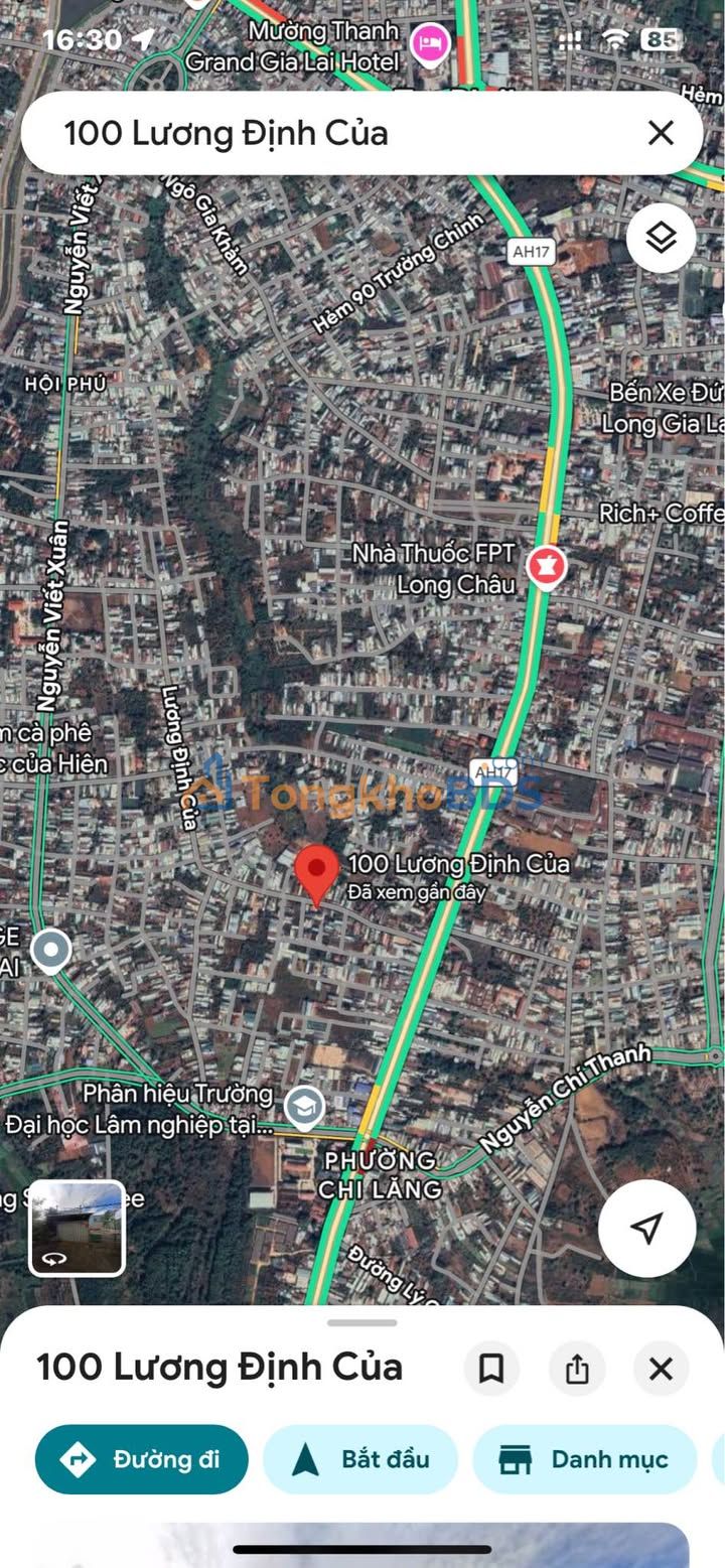 Bán đất mặt tiền Lương Định Của, Quy Nhơn - 105m² sổ đỏ, giá 2.45 tỷ