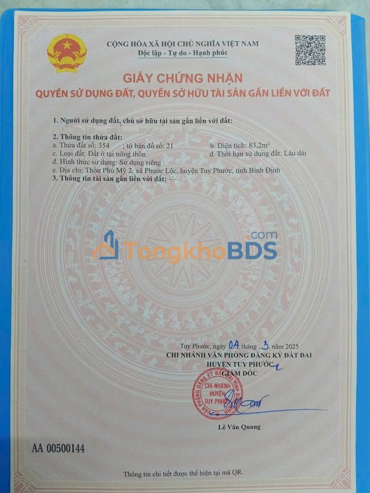 Đất Lô Góc Phú Mỹ, Tuy Phước 84m² - Giá Tốt, Đường Ô Tô