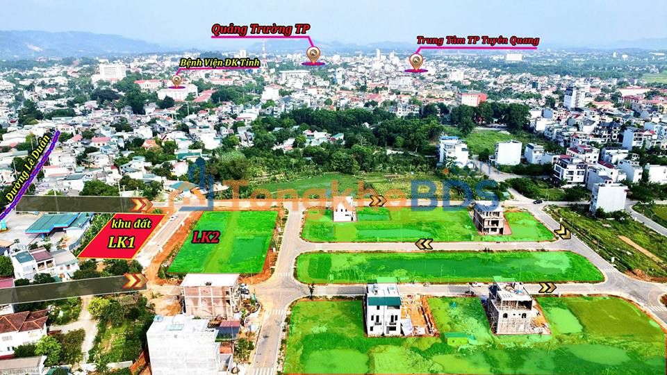 Bán Đất KĐT Thịnh Hưng Tuyên Quang 420m² - Sẵn Sổ Đỏ, Hạ Tầng Hoàn Thiện