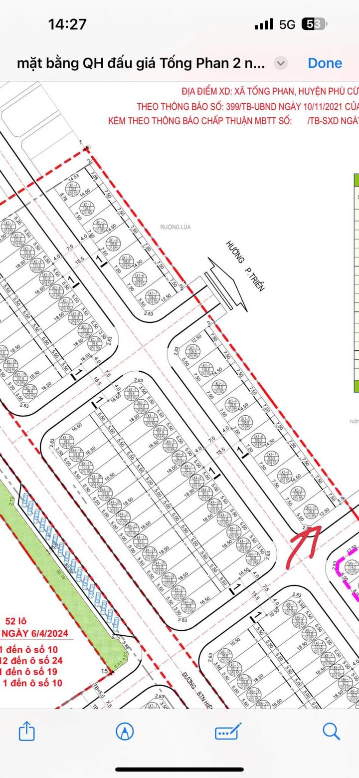 Lô Góc Biệt Thự Phù Cừ, Hưng Yên - 106.8m² - Giá Giảm Sâu