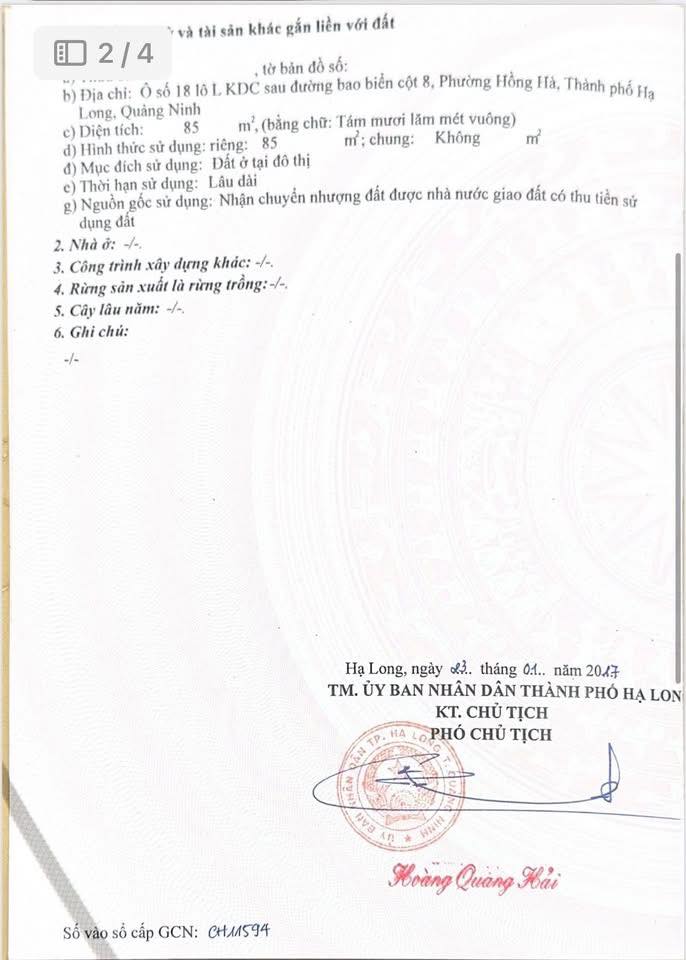 Nhà 3 Tầng Hướng Biển TĐC Cột 5 - Cột 8 Hạ Long 85m² - Giá 9 Tỷ