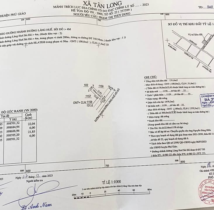 Đất Nền Phú Giáo 132m² - Sổ Đỏ Thổ Cư, Gần Chợ, Kế Bên KCN