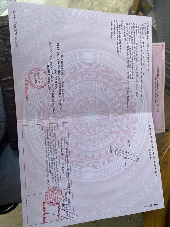 Đất nền Bình Chuẩn, Thuận An - 108m² Sổ hồng Giá 1.2 tỷ